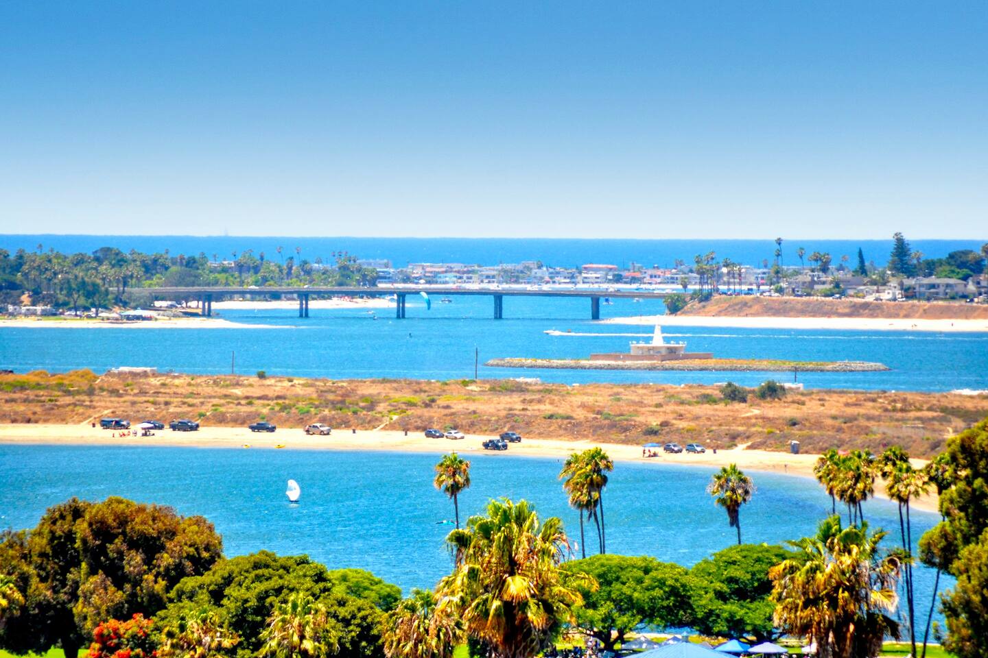 Panoramic Mission Bay and ocean view from the residence